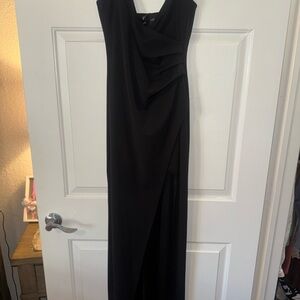 Black Windsor Gown with Slit